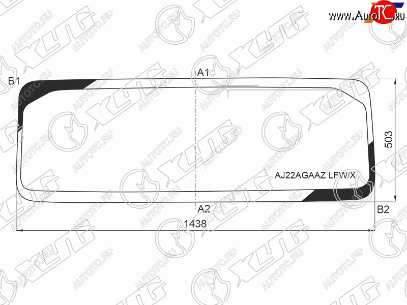 11 399 р. Стекло лобовое (Антенна) XYG  Jeep Wrangler  JL (2018-2024)  с доставкой в г. Таганрог