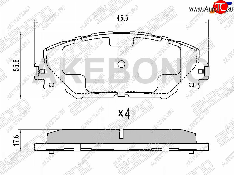 3 579 р. Колодки тормозные перед FL-FR SAT  Toyota RAV4 XA30 5 дв. удлиненный дорестайлинг (2003-2008)  с доставкой в г. Таганрог