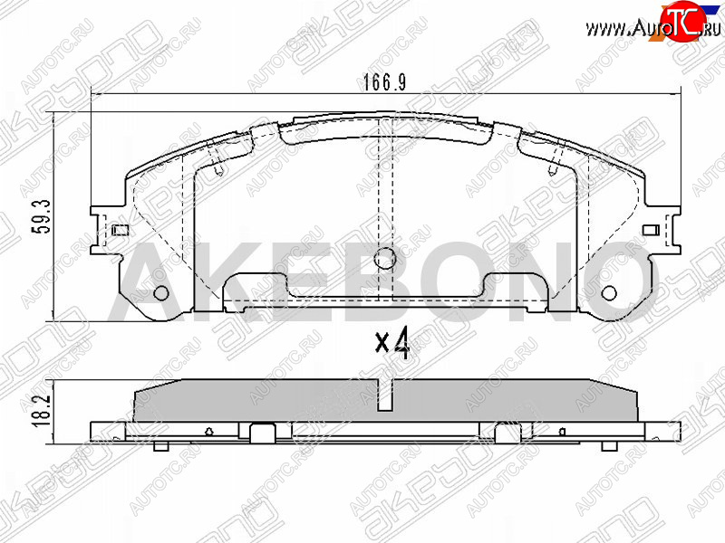 3 179 р. Колодки тормозные перед FL-FR SAT Toyota Highlander XU40 дорестайлинг (2007-2010)  с доставкой в г. Таганрог