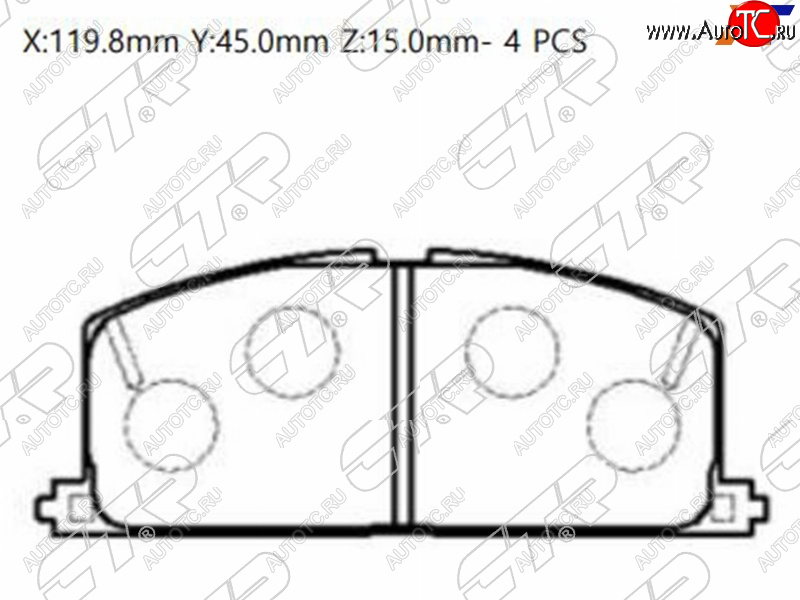 1 859 р. Колодки тормозные перед FL-FR SAT  Toyota Caldina (T190,  T210,  T240), Corolla (E150,  E140,  E170,  E180,  E210), Sprinter (E100,  E110)  с доставкой в г. Таганрог