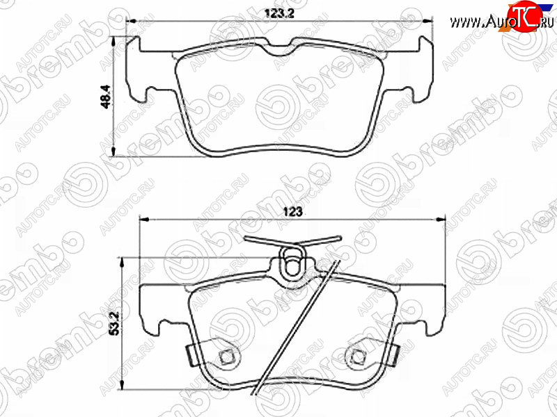 6 699 р. Колодки тормозные задние RH-LH SAT  Ford Galaxy  CK,CD390 - S-Max  CJ  с доставкой в г. Таганрог