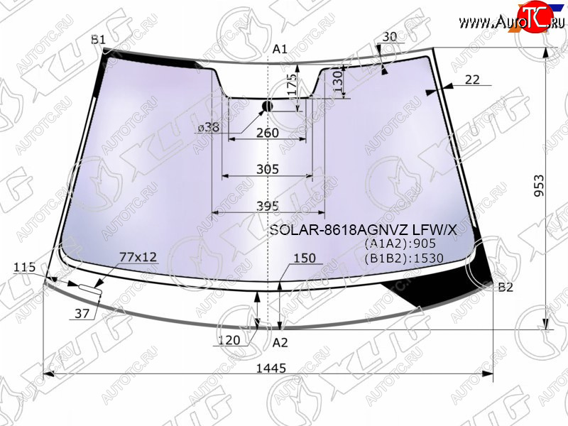 25 799 р. Стекло лобовое (Атермальное Молдинг) XYG Volkswagen Golf 7 дорестайлинг, хэтчбэк 5 дв. (2012-2017)  с доставкой в г. Таганрог