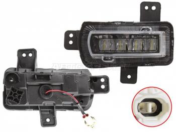 2 779 р. Левая противотуманная фара SAT  Geely Coolray  SX11 (2018-2023) дорестайлинг  с доставкой в г. Таганрог. Увеличить фотографию 1