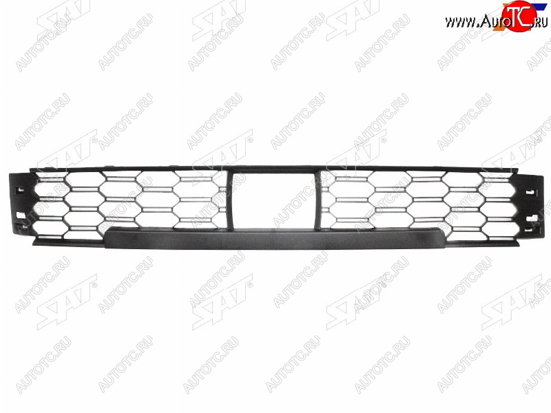 1 599 р. Нижняя решетка переднего бампера SAT Skoda Rapid MK2 (2019-2024) (под датчик дистанции)  с доставкой в г. Таганрог