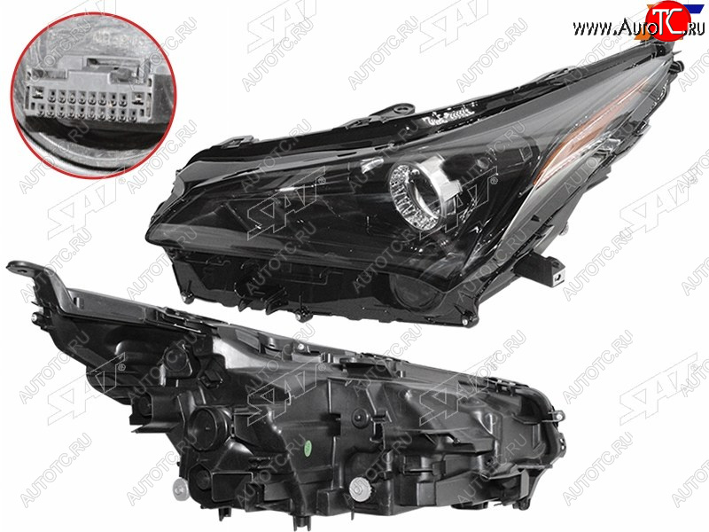 27 649 р. Фара левая (LED, с электрокорректором) SAT  Lexus NX200  Z10 (2017-2021) рестайлинг  с доставкой в г. Таганрог