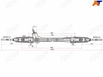 Рейка рулевая электрическая LHD SAT Toyota Corolla E150 седан дорестайлинг (2006-2010)