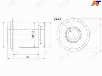 Сайлентблок переднего нижнего рычага FR SAT Toyota Tundra XK50 дорестайлинг (2007-2009)