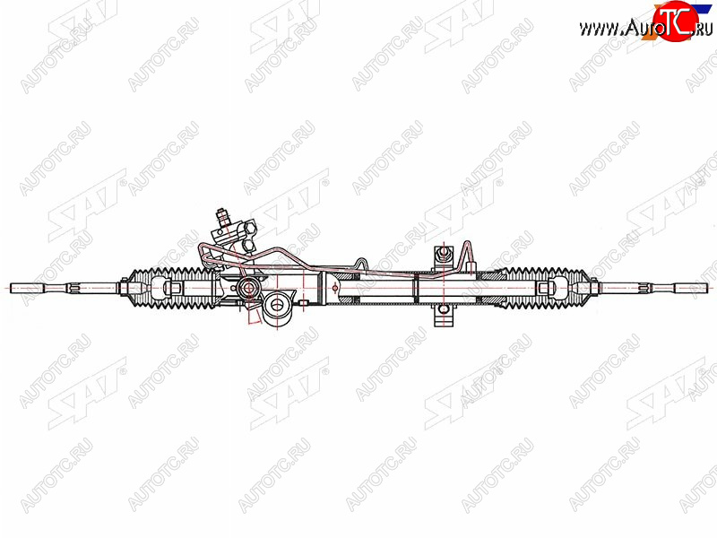 22 999 р. Рейка рулевая LHD SAT  Nissan Murano  1 Z50 (2002-2009)  с доставкой в г. Таганрог