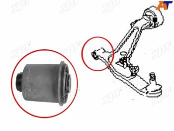 359 р. Сайлентблок переднего нижнего рычага FR SAT  Nissan Wingroad  2 Y11 (1999-2005) дорестайлинг универсал, рестайлинг универсал  с доставкой в г. Таганрог. Увеличить фотографию 3