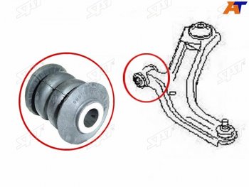 208 р.  Сайлентблок переднего рычага FR SAT Nissan Tiida 1 хэтчбэк C11 дорестайлинг, Япония (2004-2007)  с доставкой в г. Таганрог. Увеличить фотографию 3