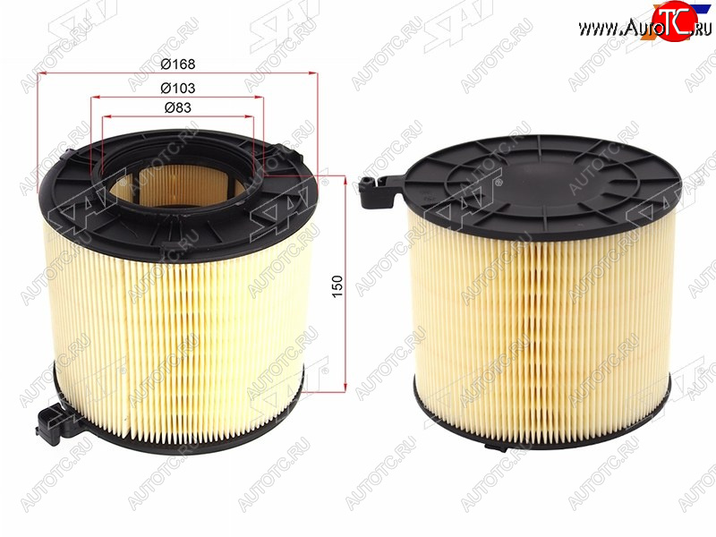 729 р. Фильтр воздушный SAT  Audi A4  B9 - S5  8T  с доставкой в г. Таганрог
