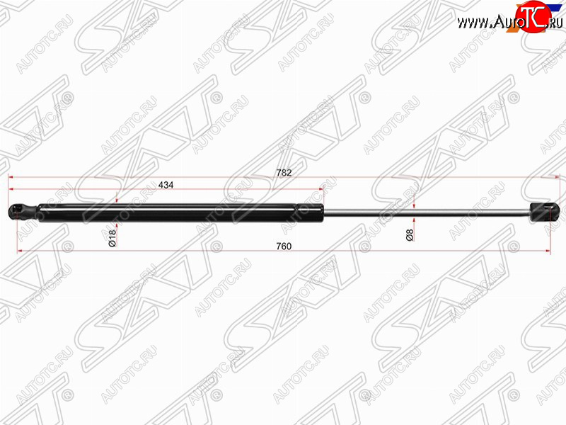 749 р. Упор капота SAT  Audi A4  B8 - A5 ( 8T,  F5)  с доставкой в г. Таганрог