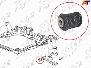 359 р. Сайлентблок рычага передний FR SAT  Chevrolet Aveo  T300 (2011-2015), Chevrolet Cobalt (2011-2019), Ravon R4 (2016-2020)  с доставкой в г. Таганрог. Увеличить фотографию 1