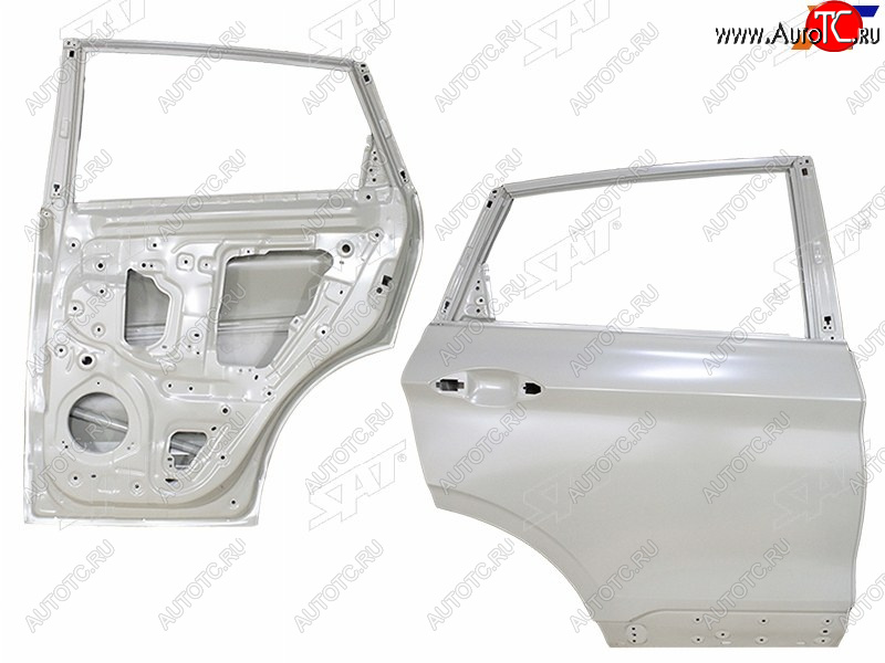 16 499 р. Дверь задняя RH SAT  Geely Coolray  SX11 (2018-2023) дорестайлинг (неокрашенная)  с доставкой в г. Таганрог