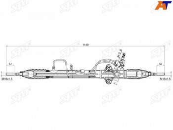 14 999 р. Рейка рулевая LHD SAT  Mitsubishi L200 ( 3 K74T,  4,  5 KK,KL) - Pajero Sport ( PB,  QE,  QF)  с доставкой в г. Таганрог. Увеличить фотографию 2