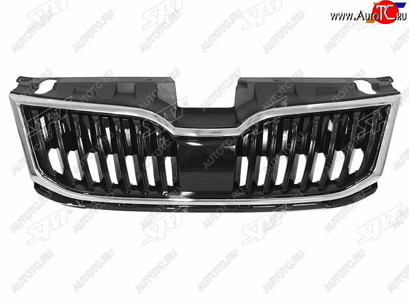 4 599 р. Решетка радиатора SAT Skoda Octavia A7 рестайлинг универсал (2016-2020) (молдинг хром)  с доставкой в г. Таганрог