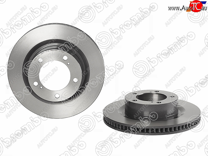 10 999 р. Диск тормозной передний Ø328 BREMBO Toyota Land Cruiser 200 2-ой рестайлинг (2015-2021)  с доставкой в г. Таганрог