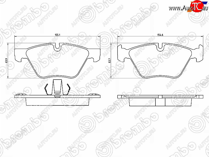 5 499 р. Колодки тормозные передние FL-FR SAT BMW 5 серия F10 седан дорестайлинг (2009-2013)  с доставкой в г. Таганрог