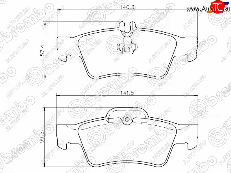 3 699 р. Колодки тормозные задние RH-LH SAT Mercedes-Benz E-Class W212 дорестайлинг седан (2009-2012)  с доставкой в г. Таганрог