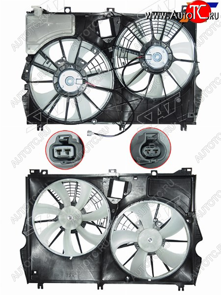 13 599 р. Диффузор радиатора в сборе SAT Lexus RX350 AL20 дорестайлинг (2015-2019)  с доставкой в г. Таганрог