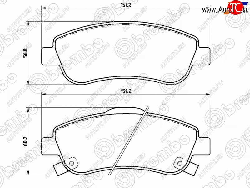 4 999 р. Колодки тормозные передние FL-FR SAT Honda CR-V RE1,RE2,RE3,RE4,RE5,RE7 дорестайлинг (2007-2010)  с доставкой в г. Таганрог