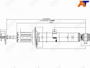 3 599 р. Стойка передняя LH SAT  Lexus IS250 ( XE20,  XE30 седан) (2005-2016), Lexus IS350  XE20 (2005-2013), Toyota Crown ( S180,  S200,  S220) (2003-2022), Toyota Mark X ( X120,  X130) (2004-2019)  с доставкой в г. Таганрог. Увеличить фотографию 1