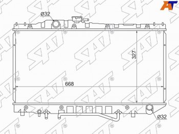 8 199 р. Радиатор SAT  Toyota Corona  T190 (1992-1994) седан дорестайлинг  с доставкой в г. Таганрог. Увеличить фотографию 1