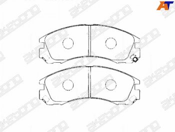 Колодки тормозные перед FR-FL SAT Mitsubishi Outlander CU (2003-2009)