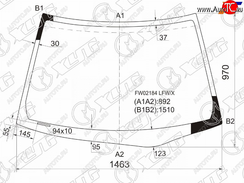 6 199 р. Стекло лобовое XYD  Honda Civic  ES (2000-2006) седан дорестайлинг, седан рестайлинг  с доставкой в г. Таганрог