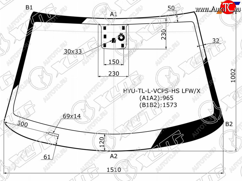 7 649 р. Стекло лобовое (Датчик дождя Место под датчик запотевания) XYG  Hyundai Tucson  TL (2015-2021) дорестайлинг, рестайлинг  с доставкой в г. Таганрог