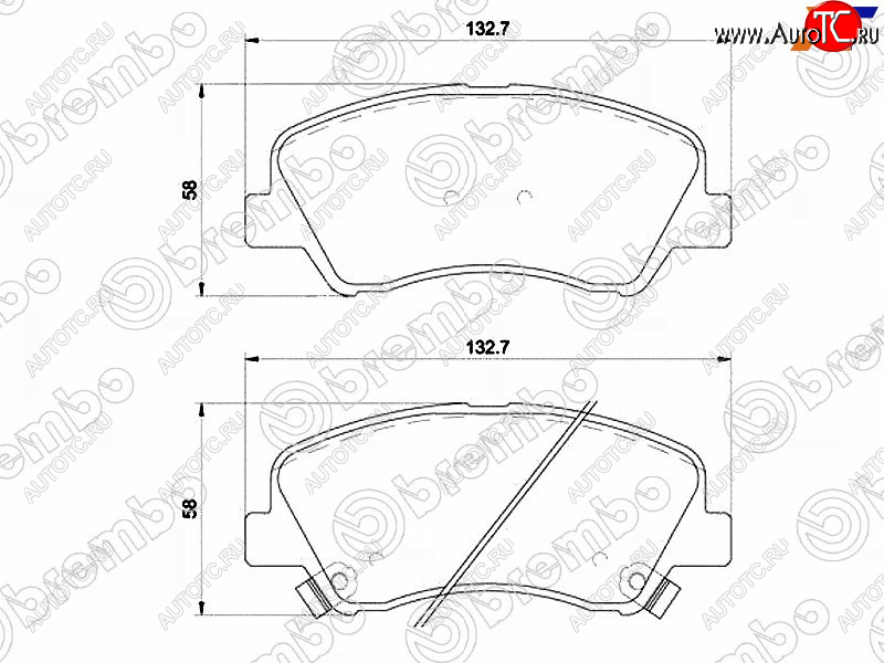 4 199 р. Колодки тормозные передние FR-FL SAT  Hyundai Solaris RBr седан дорестайлинг (2010-2014)  с доставкой в г. Таганрог