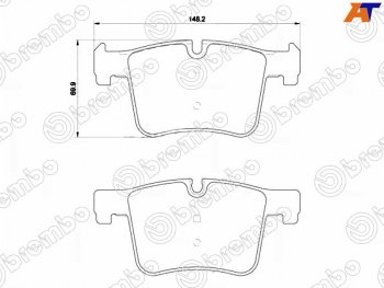 Колодки тормозные передние FL-FR SAT  1 серия  F20, 3 серия ( F34,  F30,  F31), 4 серия ( F32,  F36)