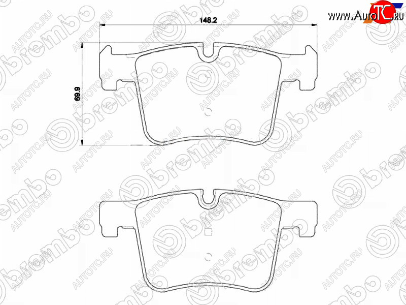 5 549 р. Колодки тормозные передние FL-FR SAT BMW 1 серия F20 хэтчбэк 5 дв. дорестайлинг (2012-2015)  с доставкой в г. Таганрог