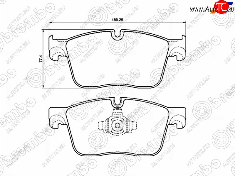 9 549 р. Колодки тормозные перед FL-FR SAT Land Rover Range Rover Velar 1 L560 (2017-2024)  с доставкой в г. Таганрог