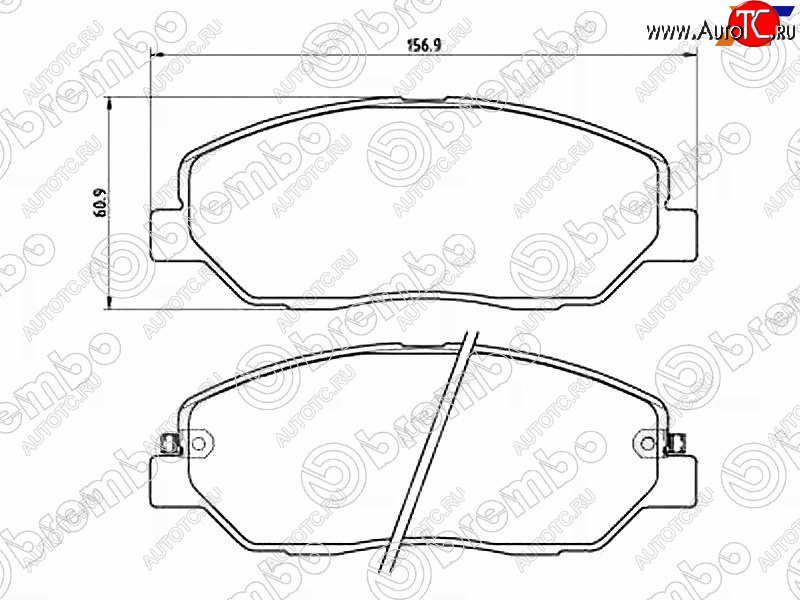 4 999 р. Колодки тормозные передние FL-FR SAT Hyundai Santa Fe DM дорестайлинг (2012-2016)  с доставкой в г. Таганрог