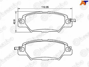 Колодки тормозные передние FL-FR SAT Mazda (Мазда) CX-5 (ЦХ-5)  KF (2016-2025) KF