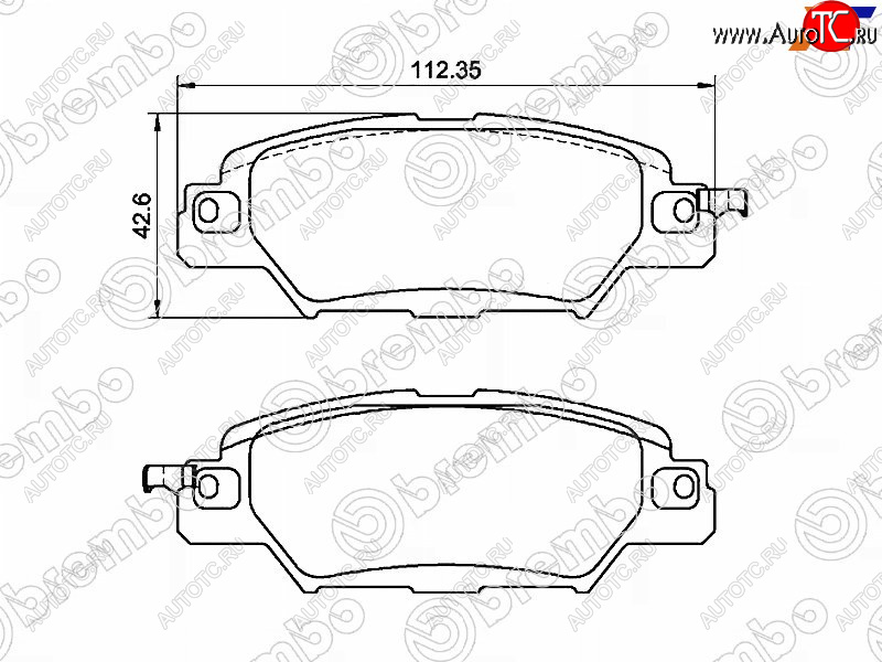 5 549 р. Колодки тормозные передние FL-FR SAT  Mazda CX-5  KF (2016-2024)  с доставкой в г. Таганрог