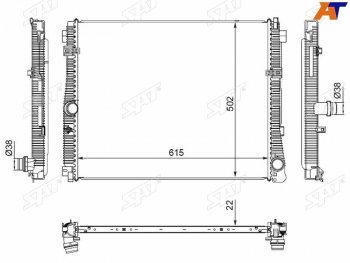 Радиатор охлаждающей жидкости SAT BMW 3 серия G20 седан (2018-2022)