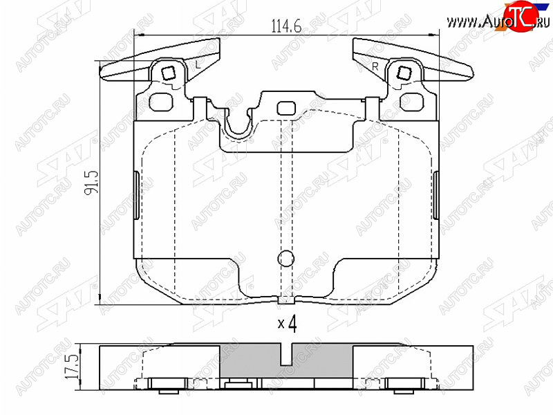 2 059 р. Колодки тормозные передние FL-FR SAT  BMW 1 серия  F20 - 3 серия  F30  с доставкой в г. Таганрог