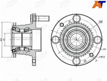 Ступичный узел задн. SAT Mazda MX-3 (1991-1998)