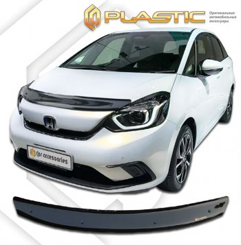 Дефлектор капота CA-Plastic Honda (Хонда) Fit (Фит)  4 GR (2019-2022) 4 GR дорестайлинг