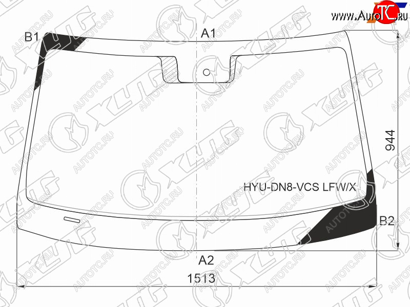 8 999 р. Стекло лобовое (Датчик дождя) XYG  Hyundai Sonata  DN8 (2019-2022)  с доставкой в г. Таганрог