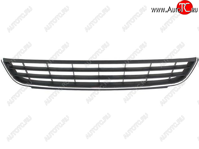 1 269 р. Центральная решетка переднего бампера BodyParts  Volkswagen Jetta  A6 (2011-2015) седан дорестайлинг (молдинг хром)  с доставкой в г. Таганрог