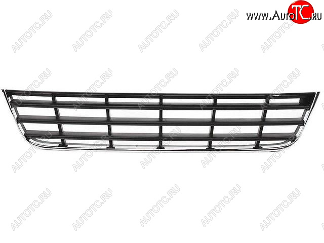 1 229 р. Центральная решетка переднего бампера (пр-во Китай) BODYPARTS Volkswagen Passat B6 седан (2005-2011) (молдинг хром)  с доставкой в г. Таганрог