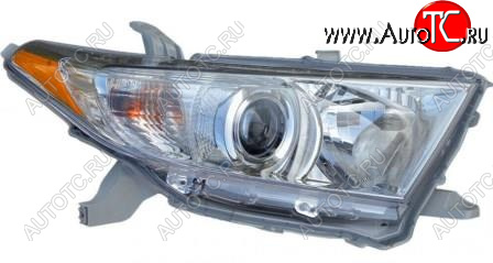 13 599 р. Правая фара (корректор) BodyParts  Toyota Highlander XU40 рестайлинг (2010-2013)  с доставкой в г. Таганрог