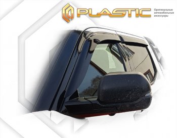 2 099 р. Дефлектора окон CA-Plastic  Toyota Tundra  XK70 (2021-2025) (серый Сlassic полупрозрачный)  с доставкой в г. Таганрог. Увеличить фотографию 2