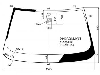 7 749 р. Стекло лобовое (Датчик дождя Круглый датчик дождя) FUYAO  BMW 5 серия ( E60,  E61) (2007-2010) седан рестайлинг, универсал рестайлинг  с доставкой в г. Таганрог. Увеличить фотографию 1