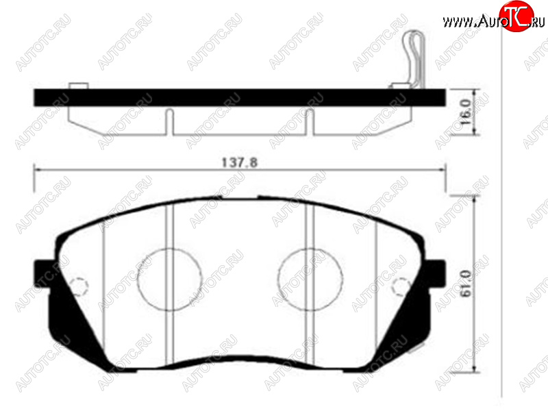 2 689 р. Колодки тормозные передние FR-FL SAT  Hyundai I40 1 VF дорестайлинг седан (2011-2015)  с доставкой в г. Таганрог