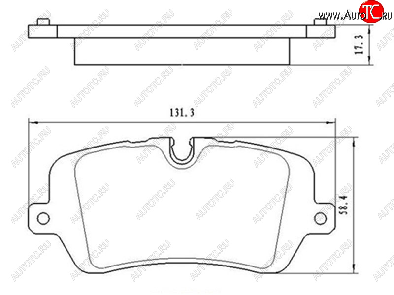 1 189 р. Копируемое: Колодки тормозные задние LH-RH SAT  Land Rover Discovery  5 L462 - Range Rover Sport  2 L494  с доставкой в г. Таганрог