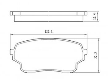 1 079 р. Колодки тормозные передние FR-FL SAT  Suzuki Grand Vitara ( FTB03 3 двери,  3TD62, TL52 5 дверей) - Grand Vitara XL7  с доставкой в г. Таганрог. Увеличить фотографию 1